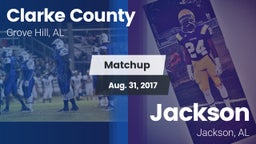 Matchup: Clarke County High vs. Jackson  2017
