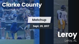 Matchup: Clarke County High vs. Leroy  2017