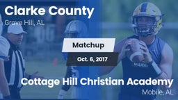 Matchup: Clarke County High vs. Cottage Hill Christian Academy 2017