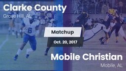 Matchup: Clarke County High vs. Mobile Christian  2017