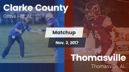 Matchup: Clarke County High vs. Thomasville  2017