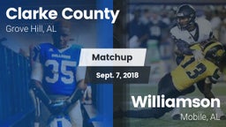Matchup: Clarke County High vs. Williamson  2018