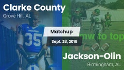 Matchup: Clarke County High vs. Jackson-Olin  2018