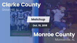 Matchup: Clarke County High vs. Monroe County  2018