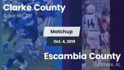 Matchup: Clarke County High vs. Escambia County  2019