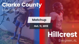 Matchup: Clarke County High vs. Hillcrest  2019
