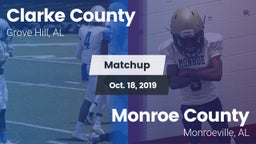 Matchup: Clarke County High vs. Monroe County  2019