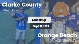 Matchup: Clarke County High vs. Orange Beach  2020