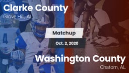Matchup: Clarke County High vs. Washington County  2020