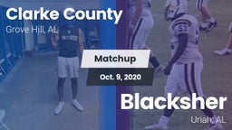 Matchup: Clarke County High vs. Blacksher  2020