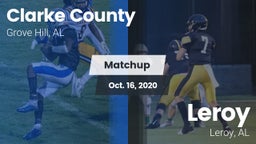 Matchup: Clarke County High vs. Leroy  2020