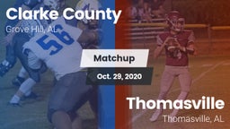 Matchup: Clarke County High vs. Thomasville  2020