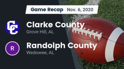 Recap: Clarke County  vs. Randolph County  2020