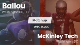 Matchup: Ballou  vs. McKinley Tech  2017