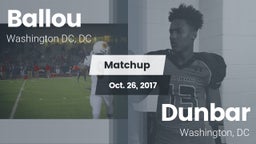 Matchup: Ballou  vs. Dunbar  2017
