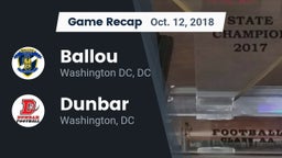 Recap: Ballou  vs. Dunbar  2018