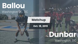 Matchup: Ballou  vs. Dunbar  2019