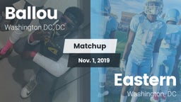 Matchup: Ballou  vs. Eastern  2019