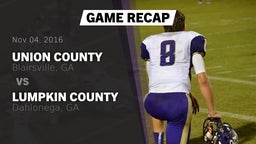 Recap: Union County  vs. Lumpkin County  2016