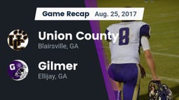 Recap: Union County  vs. Gilmer  2017