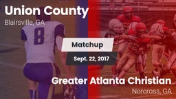 Matchup: Union County High vs. Greater Atlanta Christian  2017