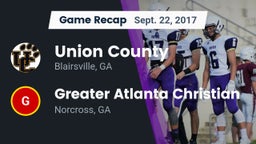 Recap: Union County  vs. Greater Atlanta Christian  2017