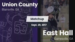 Matchup: Union County High vs. East Hall  2017