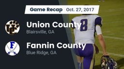 Recap: Union County  vs. Fannin County  2017
