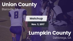 Matchup: Union County High vs. Lumpkin County  2017