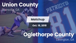 Matchup: Union County High vs. Oglethorpe County  2018