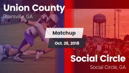 Matchup: Union County High vs. Social Circle  2018