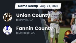 Recap: Union County  vs. Fannin County  2020