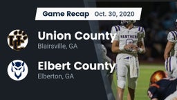 Recap: Union County  vs. Elbert County  2020
