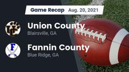 Recap: Union County  vs. Fannin County  2021