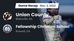 Recap: Union County  vs. Fellowship Christian School 2022
