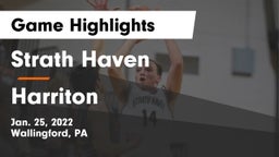 Strath Haven  vs Harriton  Game Highlights - Jan. 25, 2022