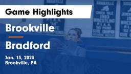 Brookville  vs Bradford  Game Highlights - Jan. 13, 2023