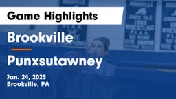 Brookville  vs Punxsutawney  Game Highlights - Jan. 24, 2023