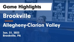Brookville  vs Allegheny-Clarion Valley  Game Highlights - Jan. 31, 2023