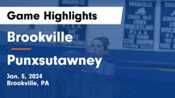 Brookville  vs Punxsutawney  Game Highlights - Jan. 5, 2024