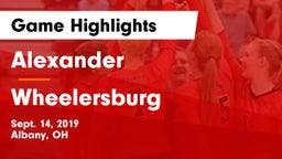 Alexander  vs Wheelersburg  Game Highlights - Sept. 14, 2019