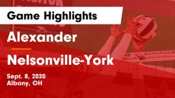 Alexander  vs Nelsonville-York  Game Highlights - Sept. 8, 2020