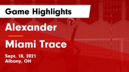 Alexander  vs Miami Trace Game Highlights - Sept. 18, 2021