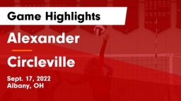 Alexander  vs Circleville  Game Highlights - Sept. 17, 2022