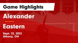 Alexander  vs Eastern  Game Highlights - Sept. 22, 2022