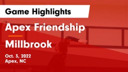 Apex Friendship  vs Millbrook  Game Highlights - Oct. 3, 2022