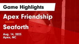 Apex Friendship  vs Seaforth  Game Highlights - Aug. 14, 2023