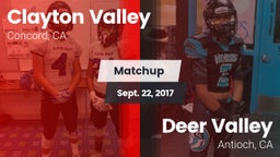 Matchup: Clayton Valley High vs. Deer Valley  2017