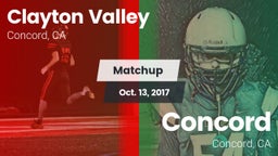 Matchup: Clayton Valley High vs. Concord  2017