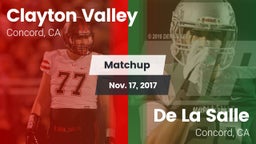 Matchup: Clayton Valley High vs. De La Salle  2017